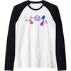 image:imageTrolls  Patches Raglan Baseball TeeBlackWhite