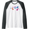 image:imageTrolls  Patches Raglan Baseball TeeDark Heather GreyWhite