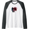 image:imageTrolls World Tour  Branch amp Poppy Raglan Baseball TeeDark Heather GreyWhite