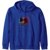 image:imageTrolls World Tour  Branch amp Poppy Zip HoodieRoyal Blue