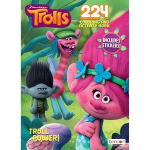 image:imageBendon Dreamworks Trolls Troll Power 224Page Coloring and Activity Book with Over 30 Stickers
