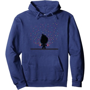 image:imageClassic Trolls Polka Dot Hooded Sweatshirt Pullover HoodieNavy Blue