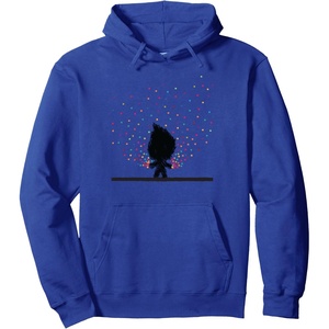 image:imageClassic Trolls Polka Dot Hooded Sweatshirt Pullover HoodieRoyal Blue