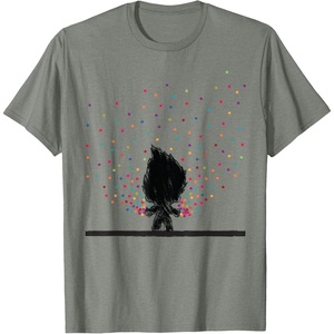 image:imageClassic Trolls Troll Outline in Polka Dots TShirt TShirtOlive Heather