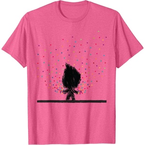 image:imageClassic Trolls Troll Outline in Polka Dots TShirt TShirtPink Heather