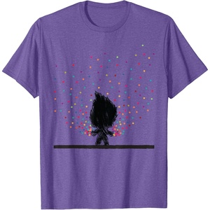 image:imageClassic Trolls Troll Outline in Polka Dots TShirt TShirtPurple Heather