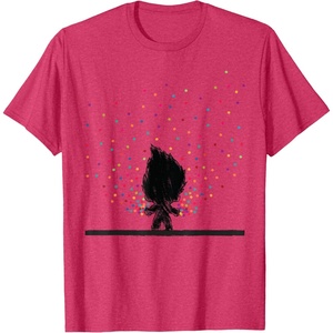 image:imageClassic Trolls Troll Outline in Polka Dots TShirt TShirtRed Heather
