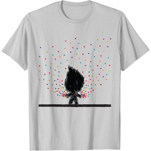 image:imageClassic Trolls Troll Outline in Polka Dots TShirt TShirtSilver Grey