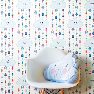 image:imageDREAMWORKS TROLLS Clouds White Peel and Stick Wallpaper by RoomMates RMK11188RL