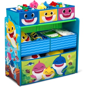 image:imageDelta Children Design and Store 6 Bin Toy Storage Organizer Trolls World TourBaby Shark