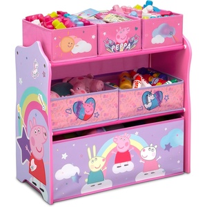 image:imageDelta Children Design and Store 6 Bin Toy Storage Organizer Trolls World TourPeppa Pig Unicorn