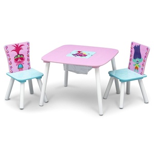 image:imageDelta Children Kids Table and Chair Set with Storage 2 Chairs Included Trolls World TourTrolls World Tour