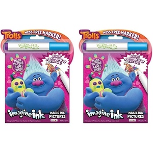 image:imageDreamWorks Trolls 24Page Imagine Ink Magic Ink Pictures Bendon 687071 Count Pack of 2