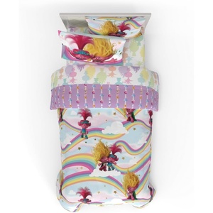 image:imageDreamWorks Trolls 3 Band Together Kids 5 Piece Bedding Super Soft Reversible Comforter and Sheet Set with Sham Twin Officially Licensed Product By Franco