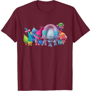 image:imageDreamWorks Trolls All Troll Friends TShirt SmallBurgundy