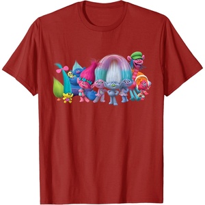 image:imageDreamWorks Trolls All Troll Friends TShirt SmallCranberry Red