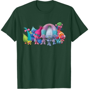 image:imageDreamWorks Trolls All Troll Friends TShirt SmallDark Green