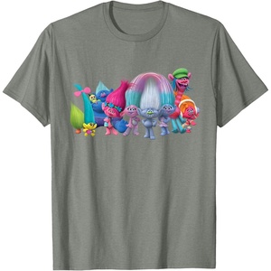 image:imageDreamWorks Trolls All Troll Friends TShirt SmallOlive Heather