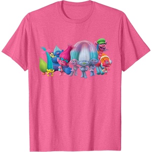 image:imageDreamWorks Trolls All Troll Friends TShirt SmallPink Heather