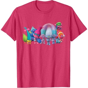 image:imageDreamWorks Trolls All Troll Friends TShirt SmallRed Heather