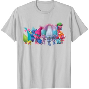 image:imageDreamWorks Trolls All Troll Friends TShirt SmallSilver Grey