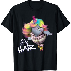 image:imageDreamWorks Trolls All up in Hair TShirtBlack