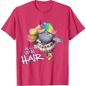 image:imageDreamWorks Trolls All up in Hair TShirtRed Heather