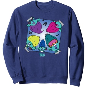 image:imageDreamWorks Trolls Band Together BroZone Album Cover SweatshirtNavy Blue