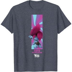 image:imageDreamWorks Trolls Band Together BroZone Floyd TShirtHeather Blue