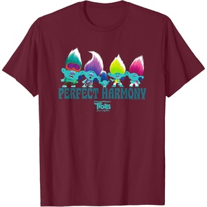 image:imageDreamWorks Trolls Band Together BroZone Perfect Harmony TShirtBurgundy