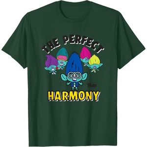 image:imageDreamWorks Trolls Band Together BroZone Perfect Harmony TShirtDark Green