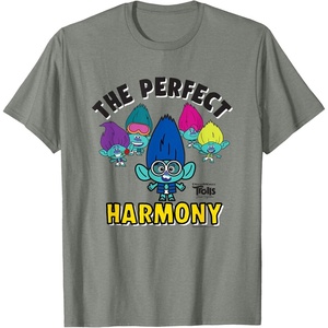 image:imageDreamWorks Trolls Band Together BroZone Perfect Harmony TShirtOlive Heather