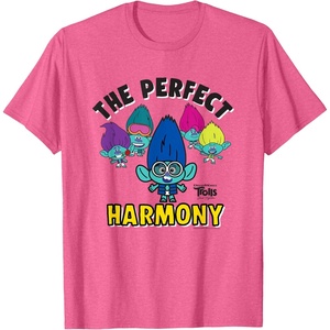 image:imageDreamWorks Trolls Band Together BroZone Perfect Harmony TShirtPink Heather