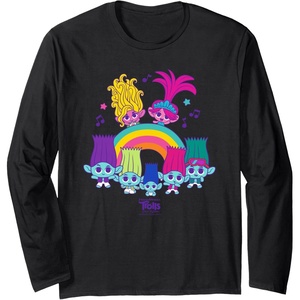 image:imageDreamWorks Trolls Band Together BroZone Poppy Viva Rainbow Long Sleeve TShirtBlack