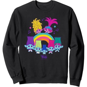 image:imageDreamWorks Trolls Band Together BroZone Poppy Viva Rainbow SweatshirtBlack