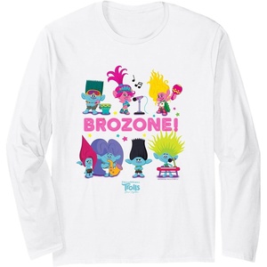 image:imageDreamWorks Trolls Band Together BroZone Poppy and Viva Long Sleeve TShirtWhite