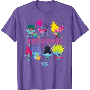 image:imageDreamWorks Trolls Band Together BroZone Poppy and Viva TShirtPurple Heather