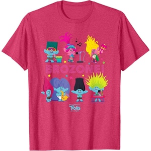 image:imageDreamWorks Trolls Band Together BroZone Poppy and Viva TShirtRed Heather