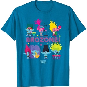 image:imageDreamWorks Trolls Band Together BroZone Poppy and Viva TShirtSapphire Blue