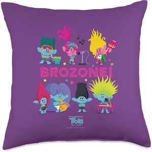image:imageDreamWorks Trolls Band Together BroZone Poppy and Viva Throw Pillow18x18