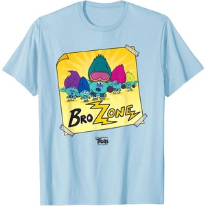 image:imageDreamWorks Trolls Band Together BroZone Poster TShirtBaby Blue