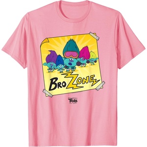 image:imageDreamWorks Trolls Band Together BroZone Poster TShirtPink
