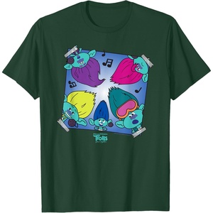image:imageDreamWorks Trolls Band Together BroZone album cover TShirtDark Green