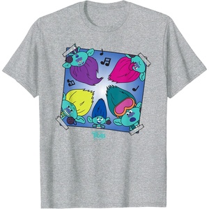 image:imageDreamWorks Trolls Band Together BroZone album cover TShirtHeather Grey