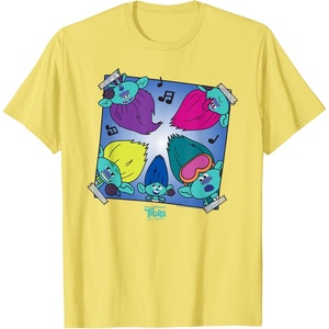 image:imageDreamWorks Trolls Band Together BroZone album cover TShirtLemon Yellow