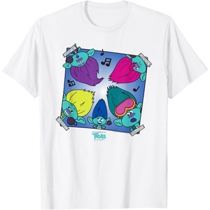 image:imageDreamWorks Trolls Band Together BroZone album cover TShirtWhite
