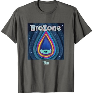 image:imageDreamWorks Trolls Band Together Brozone Baby Branch TShirtAsphalt Grey