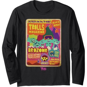 image:imageDreamWorks Trolls Band Together Brozone Magazine Cover Long Sleeve TShirtBlack