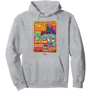 image:imageDreamWorks Trolls Band Together Brozone Magazine Cover Pullover HoodieHeather Grey