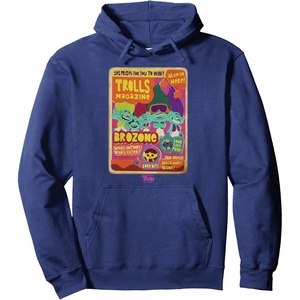 image:imageDreamWorks Trolls Band Together Brozone Magazine Cover Pullover HoodieNavy Blue
